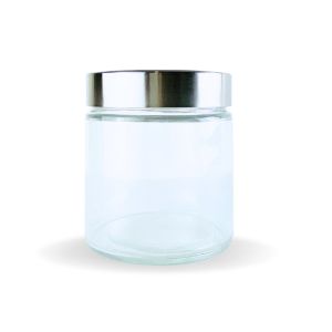 Hermetico Jar Tutup Stainless Putar 550 mL | Toples Kaca | Jar Kaca