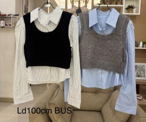KEMEJA PLUS ROMPI  POLOS UNIK IMPORT BUS