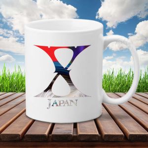 แก้วกาแฟ วง X Japan สกรีนรูปรอบแก้ว ภาพคมชัดสวยงาม ของใหม่มือหนึ่ง หรือจะส่งรูปมาให้สกรีนก็ได้ / XW4