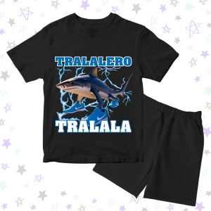 Setelan Baju Kaos Distro Anak Laki Laki Karakter Tung Sahur Kembar Anomali Keren 1 - 10 Tahun - DTF