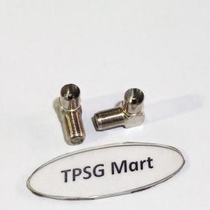 Đầu truyền hình cáp Camera Tivi - Đầu cắm Tivi Anten - RF In / INOX Gốc Vuông