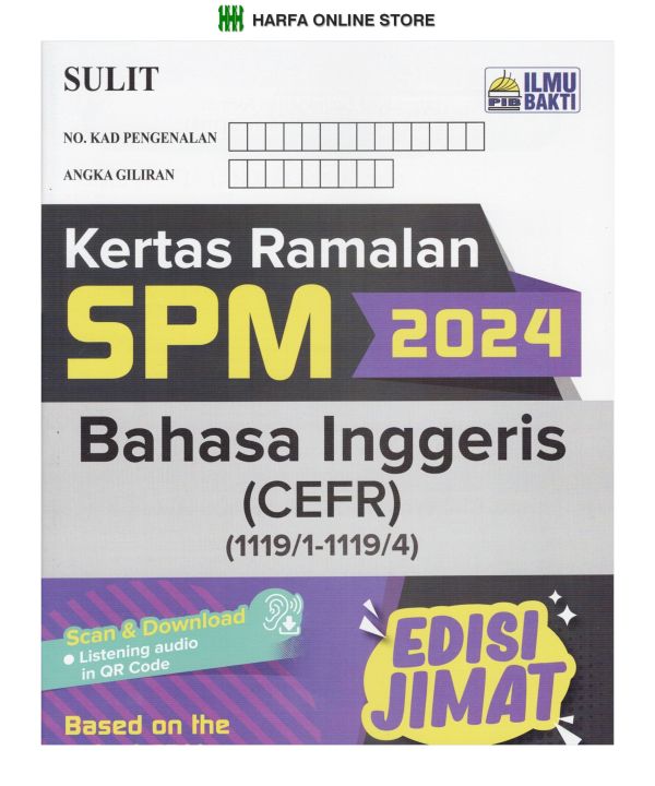 BUKU LATIHAN KERTAS RAMALAN SPM 2024 BAHASA INGGERIS ( CEFR ) Lazada