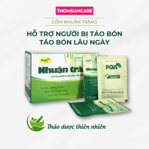 Nhuận tràng PQA - bổ sung chất xơ hỗ trợ giảm táo bón trĩ dùng được cho người tiểu đường - Hộp 25 gói hòa tan