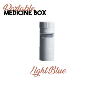 Round Medicine Storage Multiple Compartment Pill Crusher Grinder Vitamin Tablet Cutter Powder For Family Office Travel