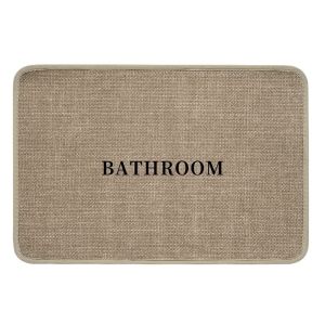 Bathroom nonslip floor mat linen waterabsorbent toilet door mat