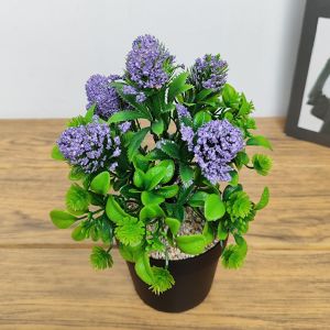 Pot Bunga Plastik Tanaman Hias Palsu Mini Artificial Ornamen Dekorasi Pajangan Rumah Buatan COD PBP89