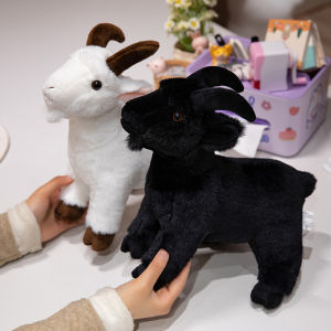 JOJO CASTLE 30/40cm Ranch Animal Series Soft Cute Simulation Black White Goat Mountain Lifelike Plush Toys Doll Kid Children Chirstmas Gift for Girlfriend Kids Children Cat Plush Toy - Lazada