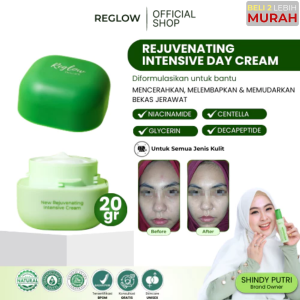 REGLOW Rejuvenating Intensive Cream 20 gr | mencerahkan melembabkan menghaluskan tekstur kulit wajah menyamarkan tanda penuaan dini meredakan dan menenangkan jerawat