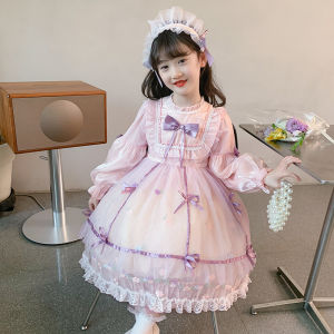 2025 New Lolita Style Girls Clothing Lolita Childrens Clothing for Small Medium and Large Kids Autumn Lolita Dress Sweet Princess Dress