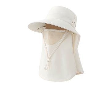 Lansboter Mũ chống nắng UPF50+ có khẩu trang tháo rời mũ rộng vành thoáng khí dành cho hoạt động ngoài trời chống tia uv