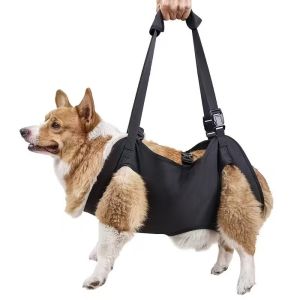 PLLEWY Comfortable Dog Lift Harness Assisted Rehabilitation Help with Carrying Pet Backpacks  Adjustable Dog Body Support Bag Disabled Pet Supplies
