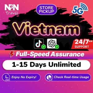 Vietnam SIM Card Pro 1-15Days Daily 300MB-3GB Unlimited Data | Instant Airport Pickup | High Speed Travel Data SIM Card