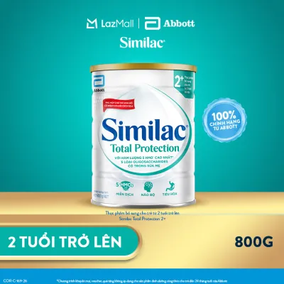[CHỈ 11-17.8 GIÁ TỐT MUA NGAY-SLCH] Sữa bột Similac 2+ 800g đột phá dinh dưỡng 5G mới cho trẻ từ 2-6 tuổi