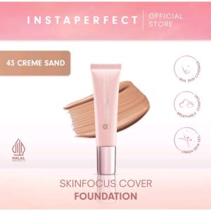 Instaperfect Skinfocus Cover Foundation 30ml Makeup Wardah Alas Bedak Cair Tahan Lama BPOM