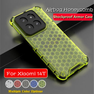 Xiaomi 14T pro Casing For Xiaomi 14T 14tpro Phone Case Soft Silicone Honeycomb 14 Ultra 1 4 Xiaomi14T pro Xiaomi14Tpro Xiaomi14Ultra Transparent Camera Lens Shockproof Protection Back Cover