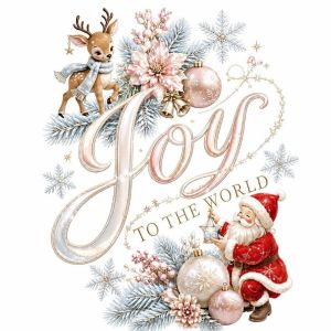 INNEED Pink Merry Christmas Window Sticker Cartoon Santa Deer Static Glass Cling Decals Creative Balloon Flower Shopwindow Decorative Sticker Christmas Season