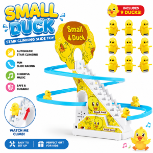 Slide Electric Music Toy Little Duck Climbing Stairs Childrens Toys Little Yellow Duck Slide Toys