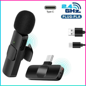 COD Cepat Micropon Wireless hp wireles Lavalier Lapel Portable Microphone USB Type C / Mic mik karaoke suara jernih kabel mic microphone youtuber mic karaoke mik microphone suara jernih mic vocal suara terbaik / mic lapel - PIJAR
