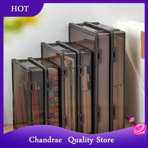 [Chandrae] กล่องจัดระเบียบเอกสาร1ชิ้นกล่อง A4เอกสารรับรองครัวเรือนข้อมูลสำคัญกล่องเก็บหนังสือลงทะเบียนกันฝุ่น