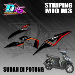 Stiker Striping Mio M3 125 Variasi Motor Racing Modifikasi Simple