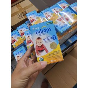 Vitamin D3 Nhỏ Giọt Baby Ddrops 400IU 2.5ml Organic Mỹ - ✔️ Không chất bảo quản · Không màu nhân tạo · Không hương liệu ✔️ Không cồn · Không gluten · Không allergen ✔️ Không mùi vị — nhỏ vào núm vú vào thức ăn hay thẳng vào miệng đều được