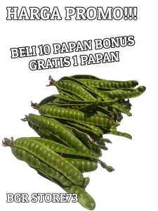 Promo pete/petai tua segar isi 10 papan bonus gratis 1 papan