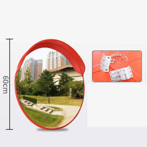 [Fast delivery]กระจกนูน กระจกจราจร กระจกโค้ง อุปกรณ์จราจร กระจกยุบตัวได้ไม่แตก มีปีก กันฝน ใช้ภายนอก สีส้ม 30(12”) 45 60 80 100(40”)