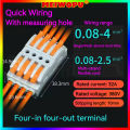 Household Two In Two Out Quick Wiring Terminal Docking Wire Connector Plug-In Waterproof Connector Retail And Wholesale. 