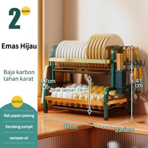 Rak Piring 2023 Terbaru Rak Piring Stainless Steel Rak Piring Wastafel Stainless Rak Piring Dapur Multifungsi Mangkuk Rak Piring