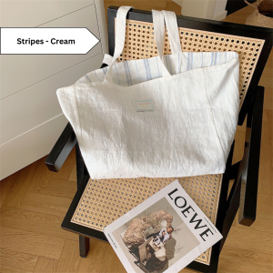 [Ready Stock] Plain Checkered Plaid Pattern White Brown Grey Black Canvas Tote Bag Student Laptop Bag Cable Storage Pouch Makeup Cosmetic Pouch Pencil Box Pencil Case Stationery Kids School Bag Women Bag Shoulder Bag Shopping Grocery Travel Bag Cheap Cute