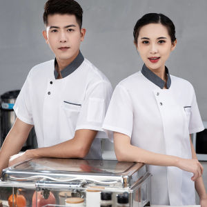 Chef Uniform for Men Waterproof Chefs Uniform Women Catering Uniform Waiter Uniform Hotel Kitchen Chef Jacket Work Uniform