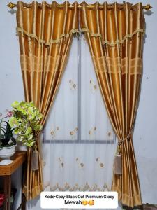 Gorden Jendela/Gorden Pintu/Gorden Smokring/Gorden Blackout Poni Gabung Premium Import