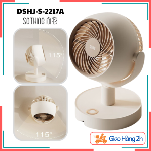 Quạt tích điện để bàn Sothing DSHJ-S-2217A - Công suất 160w 5 chế độ gió Động cơ không chổi than êm ái Pin 4000mAh