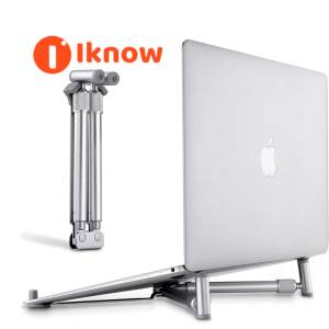 Portable Laptop Stand Adjustable Laptop Stand for MacBook Pro Aluminum Desk Foldable Compact Universal Computer Cooling Stand for 12 13 15 17 inch