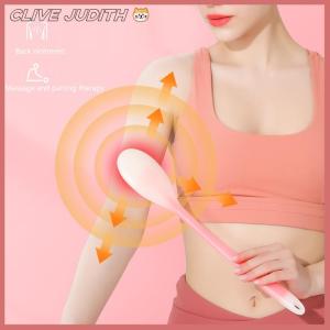 CISWGE Multi-Function Lotion Sunscreen Ointment Applicator Silicone Long Handle Body Cleaner Shower Brush Sunscreen Back Applicator