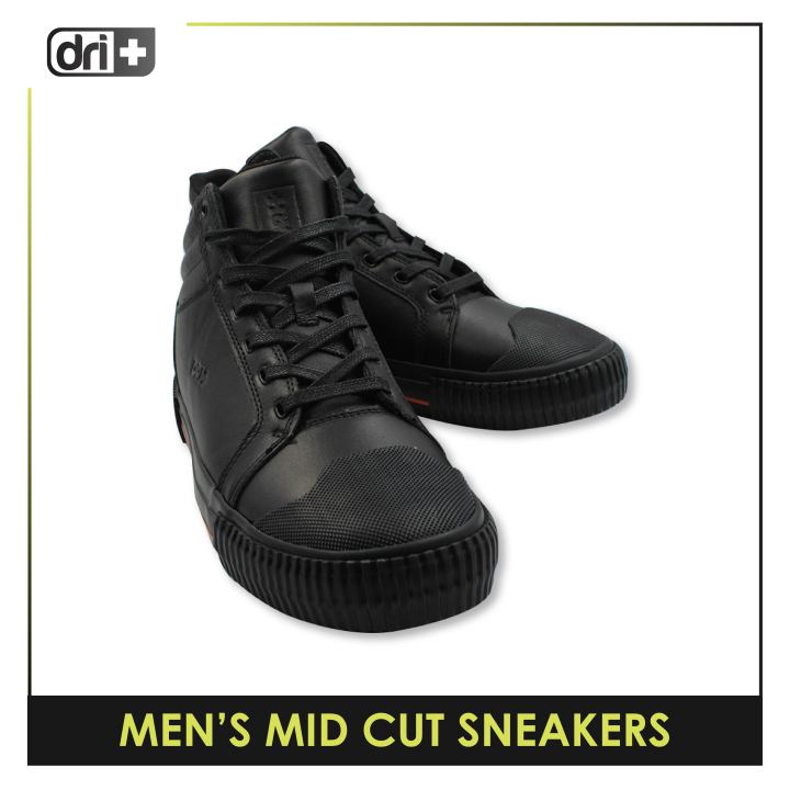 Dri Plus Men’s DRI+RIDE Urban Full Grain Leather Mid Cut Sneaker Shoes ...