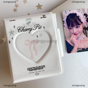 [COD] zhangyuqing Kpop Photocards Binder Sweet Bow Photo Album Mini Photocard Holder 3 Inch Love Heart Picture Storage Case
