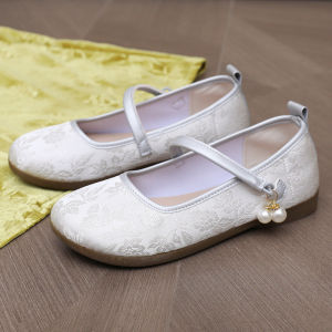 Ielgy Phong cách Trung Quốc Mới Giày đế bệt phụ nữ thoải mái mềm nông Mary Jane con La Giày vải cổ