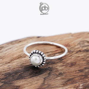 Cincin Wanita Perak Asli 925 Mutiara Imut Maria