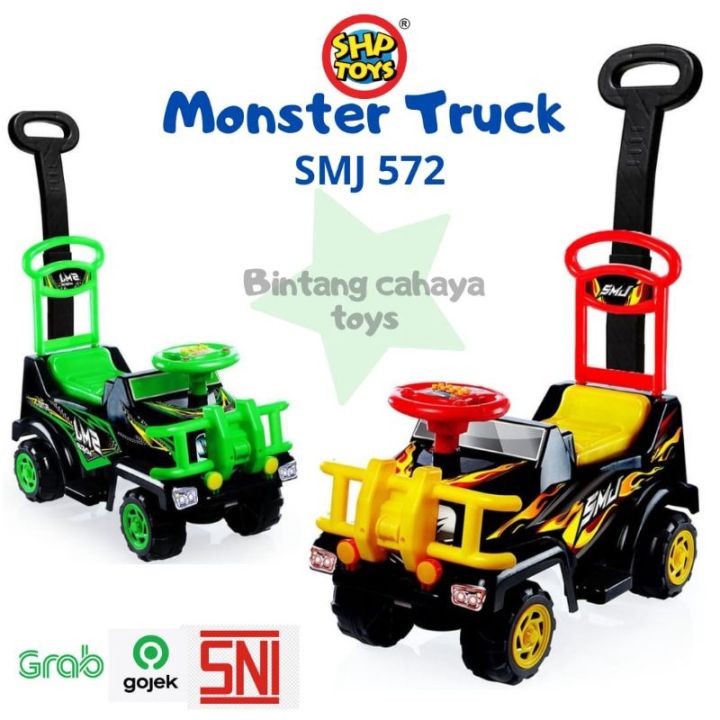 Mobil dorong anak SHP SMJ 572 Monster truck ride on mobil mobilan tunggang  dorongan mainan anak Lazada Indonesia