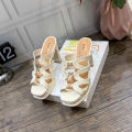 Dép Guốc Đế Vuông 10P Da Thật Fullbox 82817 Shop Diều Phương. 
