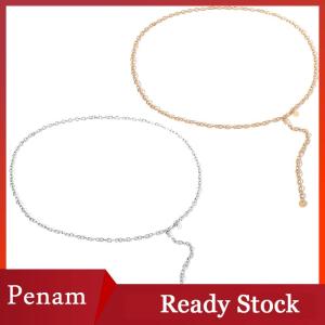 [PAM] Fashion Women Lady Waist Chain Belt Metal Color Waistband Chain Belt For Dress Shirts Clothes Accessories