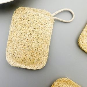 Dishwashing brush oil removing rag durable non-stick kitchen supplies sponge cleaning brush luffa dishwashing brush double thick natural luffa cleaning gadget