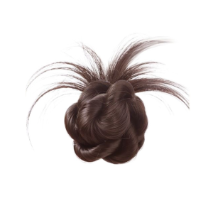 XINSU38 Synthetic Messy Bun Head Wig Half-tie Scrunchie Low Claw Chignon Hair Accessories Natural Head Ponytail Women