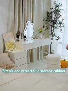 Dressing table bedroom modern minimalist desk drawer integrated net red light luxury dressing table