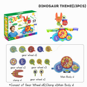 Childrens Electric Building Blocks Transform Gear Construction DIY Educational Assembly Toy Set