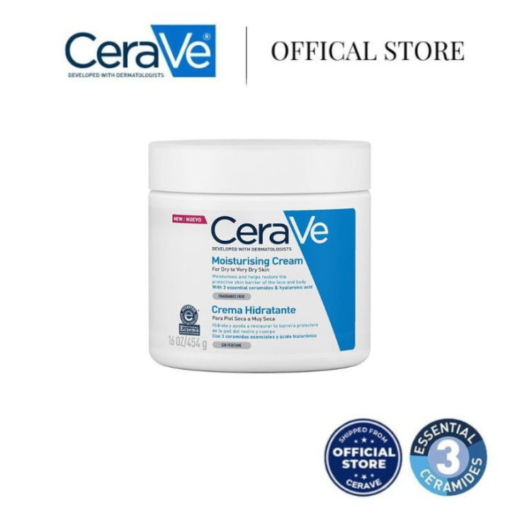 CeraVe Moisturizing Cream Baume Hydration Nourishing Repair Cream ...