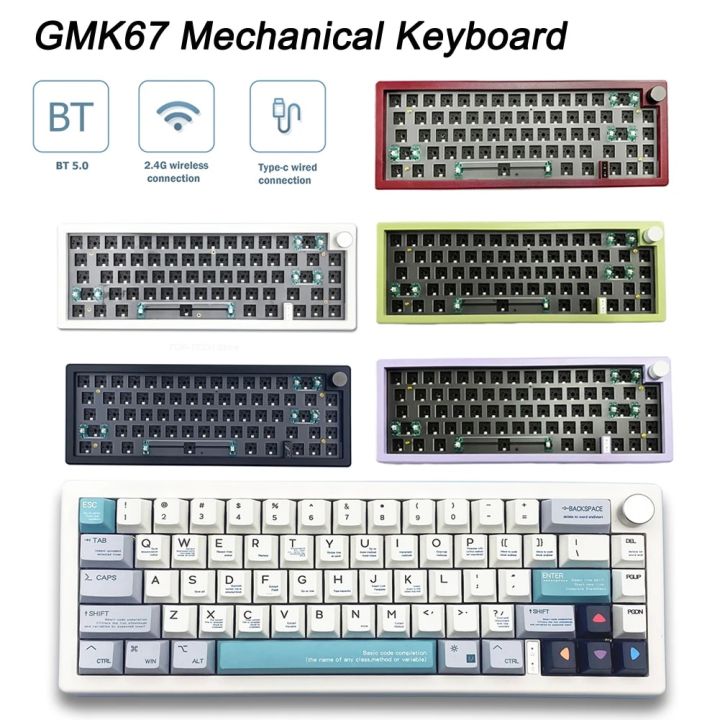 GMK67 65% Gasket Bluetooth 2.4G Wireless Hot-Swappable Customized ...