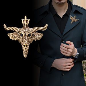 1Pc Mens Retro Chinese Style Bull Shaped Brooch Gold Silver Metal Versatile Celebration Coat Accessory Brooches Gift