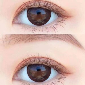 Mrs.H Kính áp tròng màu đen tự nhiên Thoải mái mắt để liên hệ Kính áp tròng Mắt đẹp Bí mật 38% Một năm sử dụng Hydrogel Soft Color Contact Lens 14.2-14.5mm 1 Cặp 2 miếng 1 Năm 1~8 Độ lens mắt contact lens kính áp tròng cận